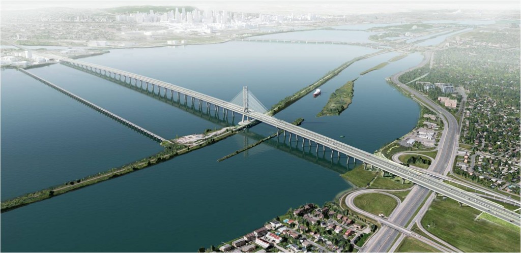 Rendu 3D du nouveau pont Champlain