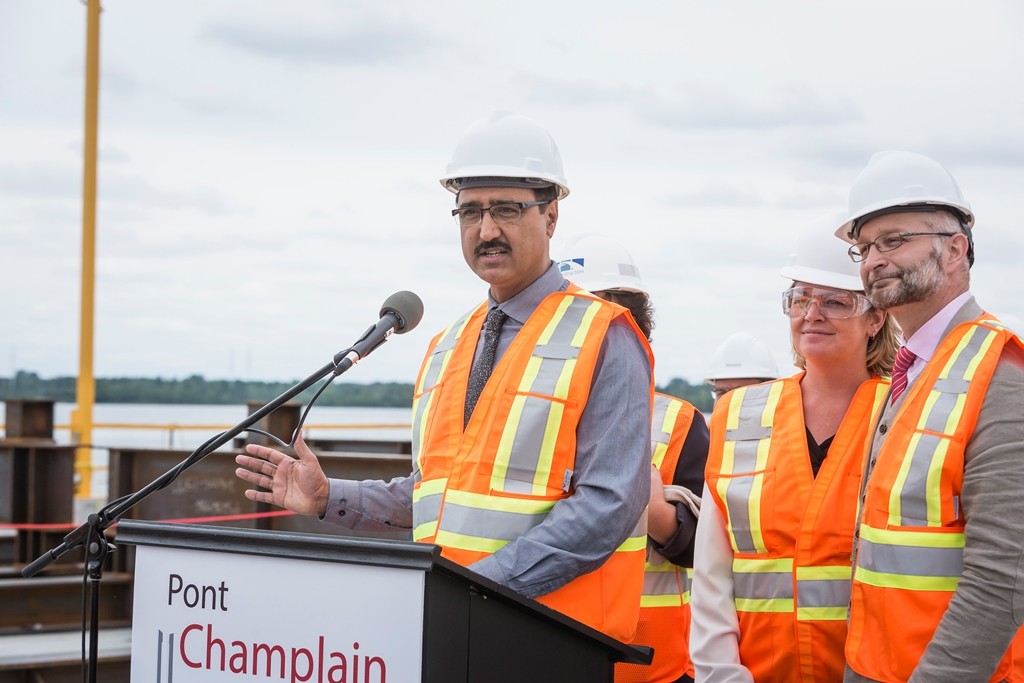 Événement 1 an du chantier du nouveau pont Champlain