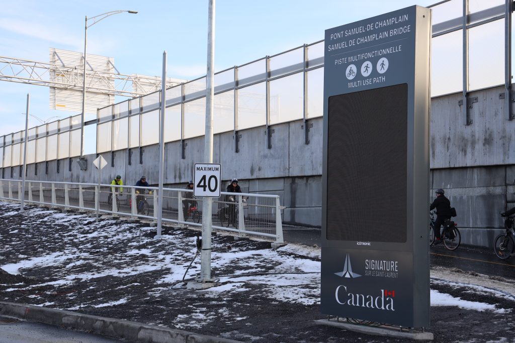 Ouverture de la piste multifonctionnelle du pont Samuel-De Champlain – 23 décembre 2019